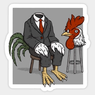 Chicken Head Sticker